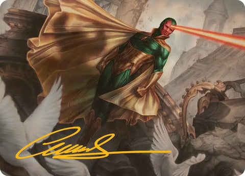 The Vision Art Card (Gold-Stamped Signature) [Marvel Super Heroes Art Series] - The Mythic Store | 24h Order Processing