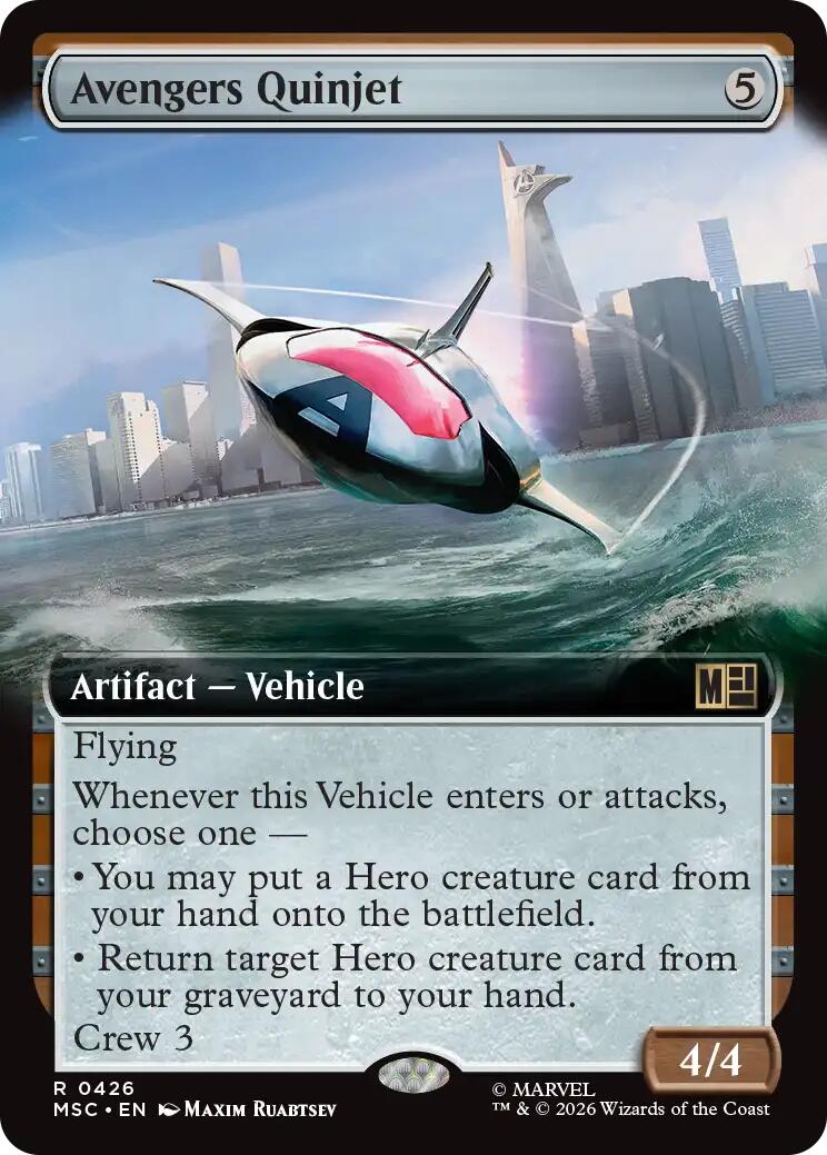 Avengers Quinjet (Extended Art) [Marvel Super Heroes Commander] - The Mythic Store | 24h Order Processing