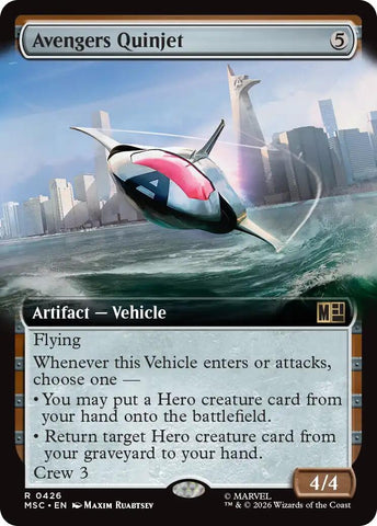 Avengers Quinjet (Extended Art) [Marvel Super Heroes Commander] - The Mythic Store | 24h Order Processing