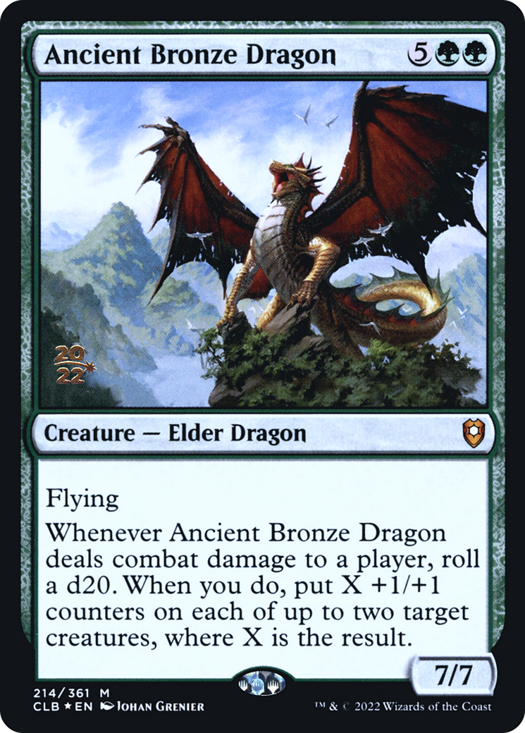 Ancient Bronze Dragon [Commander Legends: Battle for Baldur's Gate Prerelease Promos] - The Mythic Store | 24h Order Processing