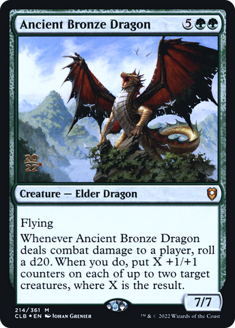 Ancient Bronze Dragon [Commander Legends: Battle for Baldur's Gate Prerelease Promos] - The Mythic Store | 24h Order Processing