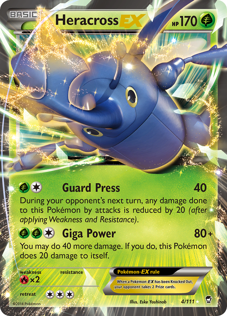 Heracross EX (4/111) [XY: Furious Fists] - The Mythic Store | 24h Order Processing