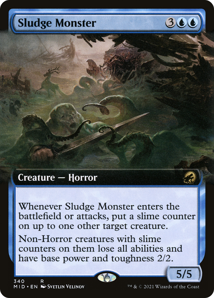 Sludge Monster (Extended Art) [Innistrad: Midnight Hunt] - The Mythic Store | 24h Order Processing
