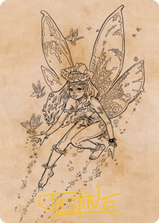 Pixie Guide (Showcase) Art Card (Gold-Stamped Signature) [Dungeons & Dragons: Adventures in the Forgotten Realms Art Series] - The Mythic Store | 24h Order Processing