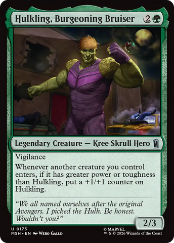 Hulkling, Burgeoning Bruiser [Marvel Super Heroes] - The Mythic Store | 24h Order Processing