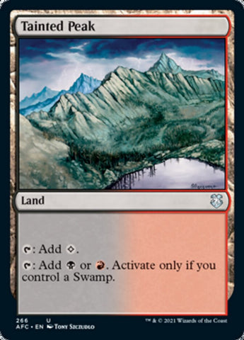 Tainted Peak [Dungeons & Dragons: Adventures in the Forgotten Realms Commander] - The Mythic Store | 24h Order Processing