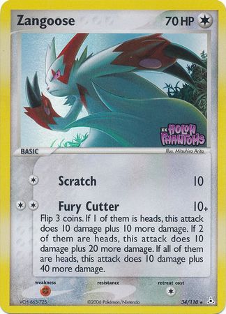 Zangoose (34/110) (Stamped) [EX: Holon Phantoms] - The Mythic Store | 24h Order Processing