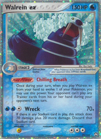 Walrein ex (99/108) [EX: Power Keepers] - The Mythic Store | 24h Order Processing