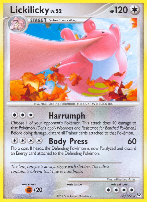 Lickilicky (33/127) [Platinum: Base Set] - The Mythic Store | 24h Order Processing