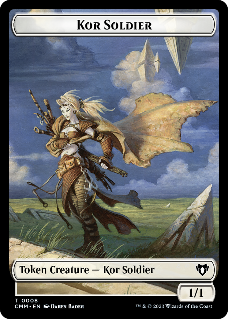 Elemental (0026) // Kor Soldier Double-Sided Token [Commander Masters Tokens] - The Mythic Store | 24h Order Processing