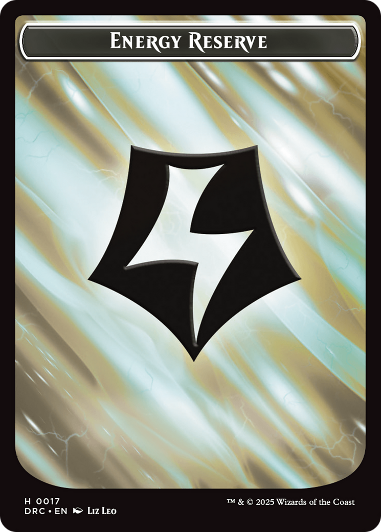 Energy Reserve // Energy Reserve Double-Sided Token [Aetherdrift Commander Tokens] - The Mythic Store | 24h Order Processing