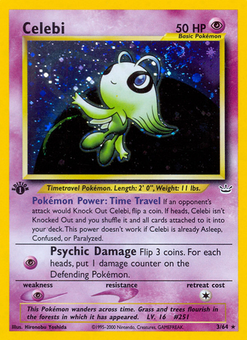 Celebi (3/64) [Neo Revelation 1st Edition] - The Mythic Store | 24h Order Processing