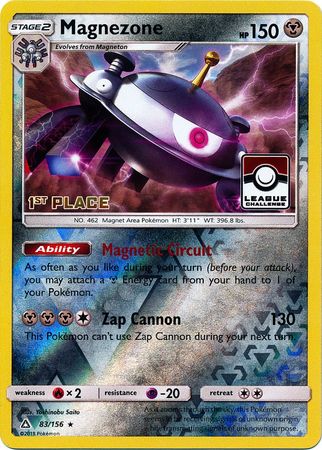 Magnezone (83/156) (League Promo 1st Place) [Sun & Moon: Ultra Prism] - The Mythic Store | 24h Order Processing