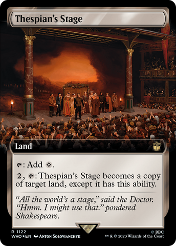 Thespian's Stage (Extended Art) (Surge Foil) [Doctor Who] - The Mythic Store | 24h Order Processing
