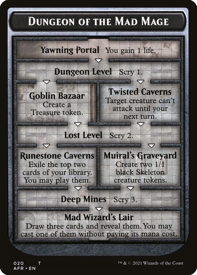 Dungeon of the Mad Mage // Tomb of Annihilation Double-Sided Token [Dungeons & Dragons: Adventures in the Forgotten Realms Tokens] - The Mythic Store | 24h Order Processing