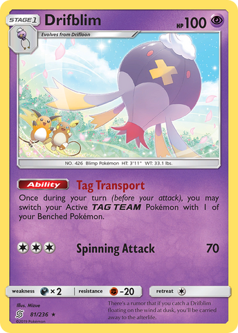 Drifblim (81/236) [Sun & Moon: Unified Minds] - The Mythic Store | 24h Order Processing
