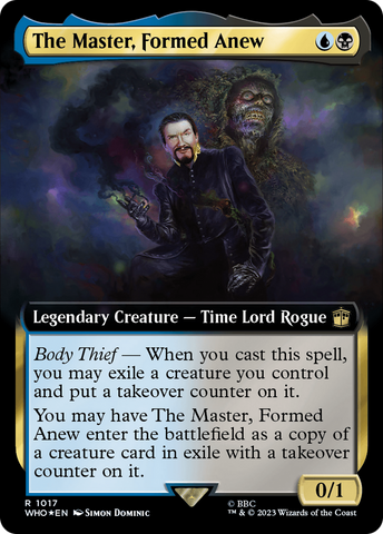 The Master, Formed Anew (Extended Art) (Surge Foil) [Doctor Who] - The Mythic Store | 24h Order Processing