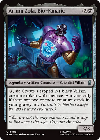 Arnim Zola, Bio-Fanatic [Marvel Super Heroes] - The Mythic Store | 24h Order Processing