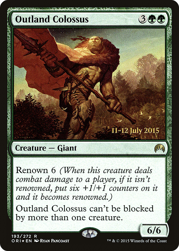 Outland Colossus [Magic Origins Prerelease Promos] - The Mythic Store | 24h Order Processing