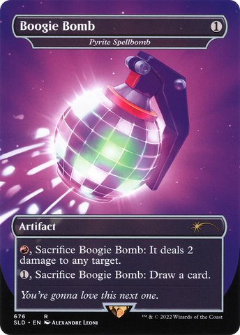 Pyrite Spellbomb - Boogie Bomb (Borderless) [Secret Lair Drop Promos] - The Mythic Store | 24h Order Processing