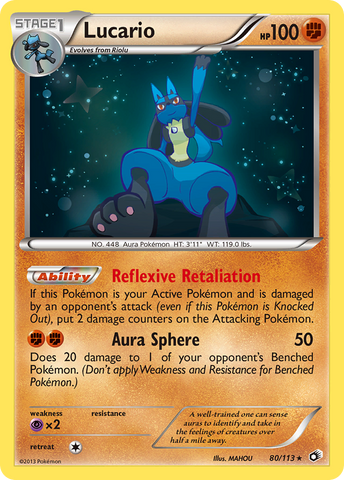 Lucario (80/113) [Black & White: Legendary Treasures] - The Mythic Store | 24h Order Processing