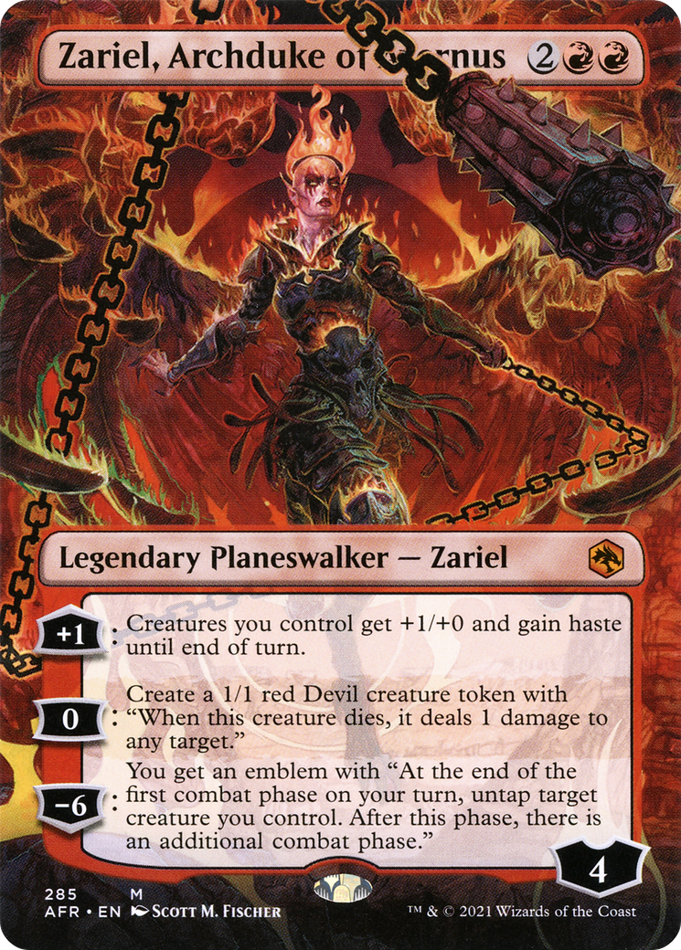 Zariel, Archduke of Avernus (Borderless) [Dungeons & Dragons: Adventures in the Forgotten Realms] - The Mythic Store | 24h Order Processing