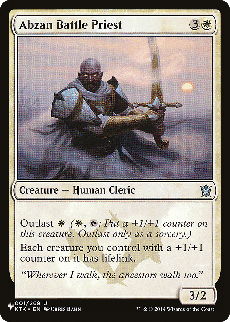 Abzan Battle Priest [The List Reprints] - The Mythic Store | 24h Order Processing