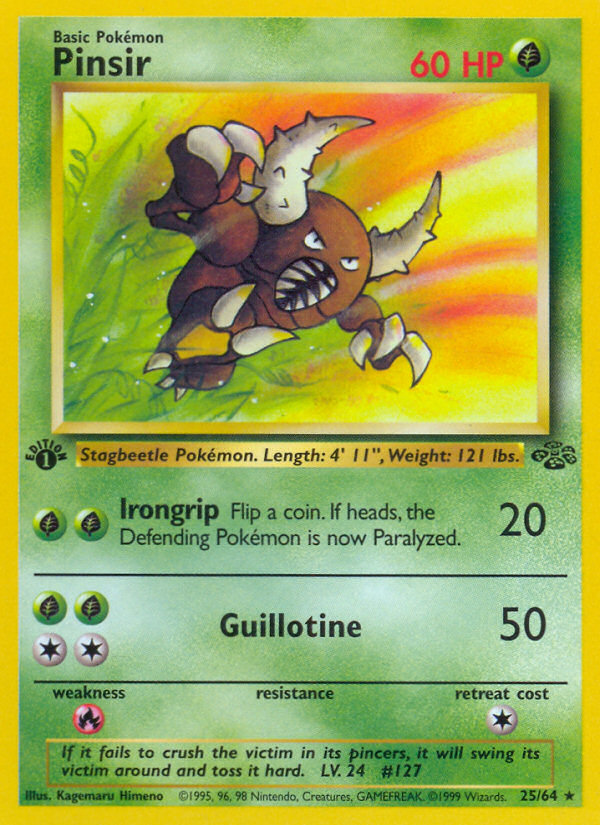 Pinsir (25/64) [Jungle 1st Edition] - The Mythic Store | 24h Order Processing