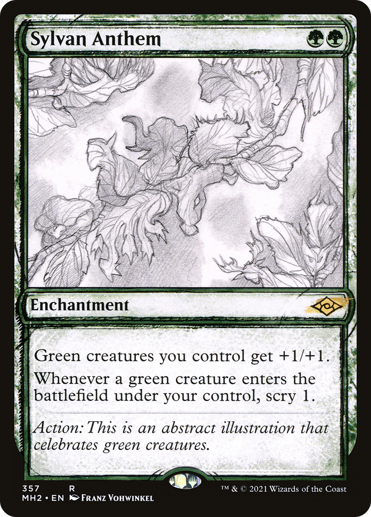 Sylvan Anthem (Sketch) [Modern Horizons 2] - The Mythic Store | 24h Order Processing