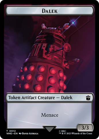 Dalek // Treasure (0029) Double-Sided Token [Doctor Who Tokens] - The Mythic Store | 24h Order Processing