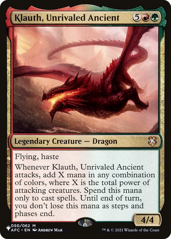 Klauth, Unrivaled Ancient [The List] - The Mythic Store | 24h Order Processing