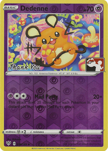 Dedenne (078/189) (Thank You Promo) [Sword & Shield: Darkness Ablaze] - The Mythic Store | 24h Order Processing