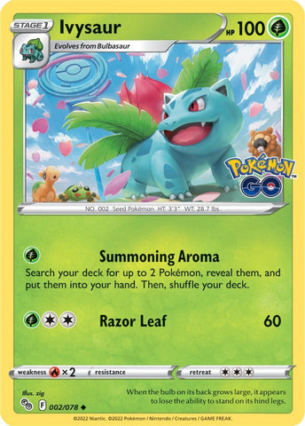 Ivysaur (002/078) [Pokémon GO] - The Mythic Store | 24h Order Processing