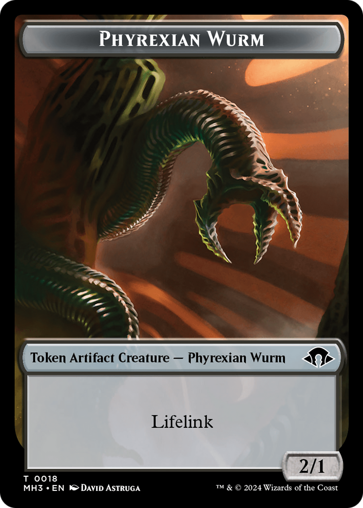 Eldrazi Spawn // Phyrexian Wurm (0018) Double-Sided Token [Modern Horizons 3 Tokens] - The Mythic Store | 24h Order Processing