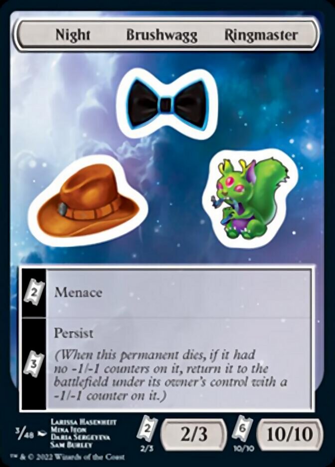 Night Brushwagg Ringmaster [Unfinity Stickers] - The Mythic Store | 24h Order Processing