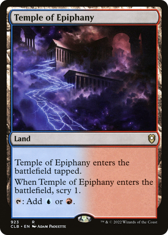 Temple of Epiphany [Commander Legends: Battle for Baldur's Gate] - The Mythic Store | 24h Order Processing