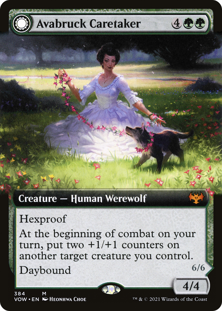 Avabruck Caretaker // Hollowhenge Huntmaster (Extended Art) [Innistrad: Crimson Vow] - The Mythic Store | 24h Order Processing