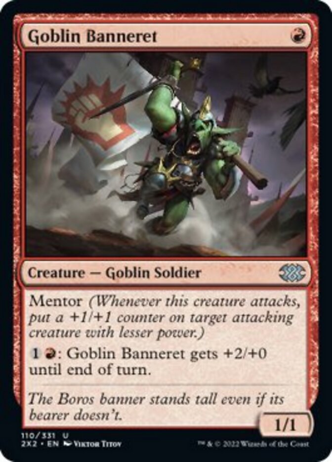 Goblin Banneret [Double Masters 2022] - The Mythic Store | 24h Order Processing