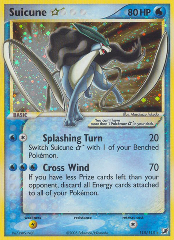 Suicune Star (115/115) [EX: Unseen Forces] - The Mythic Store | 24h Order Processing