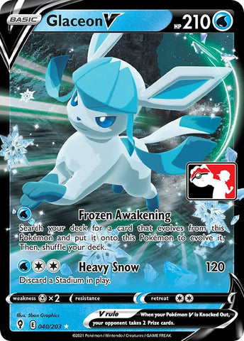 Glaceon V (040/203) [Prize Pack Series One] - The Mythic Store | 24h Order Processing