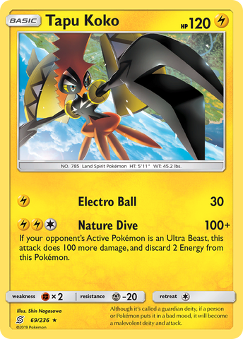 Tapu Koko (69/236) [Sun & Moon: Unified Minds] - The Mythic Store | 24h Order Processing