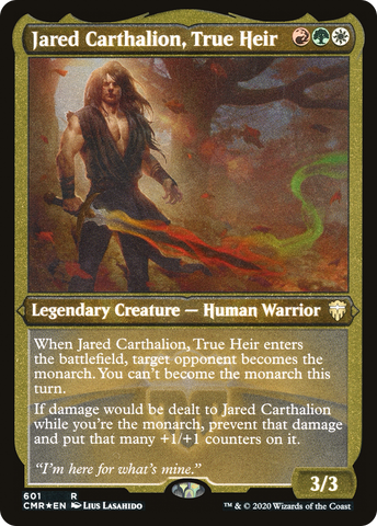 Jared Carthalion, True Heir (Etched) [Commander Legends] - The Mythic Store | 24h Order Processing