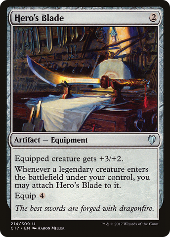 Hero's Blade [Commander 2017] - The Mythic Store | 24h Order Processing