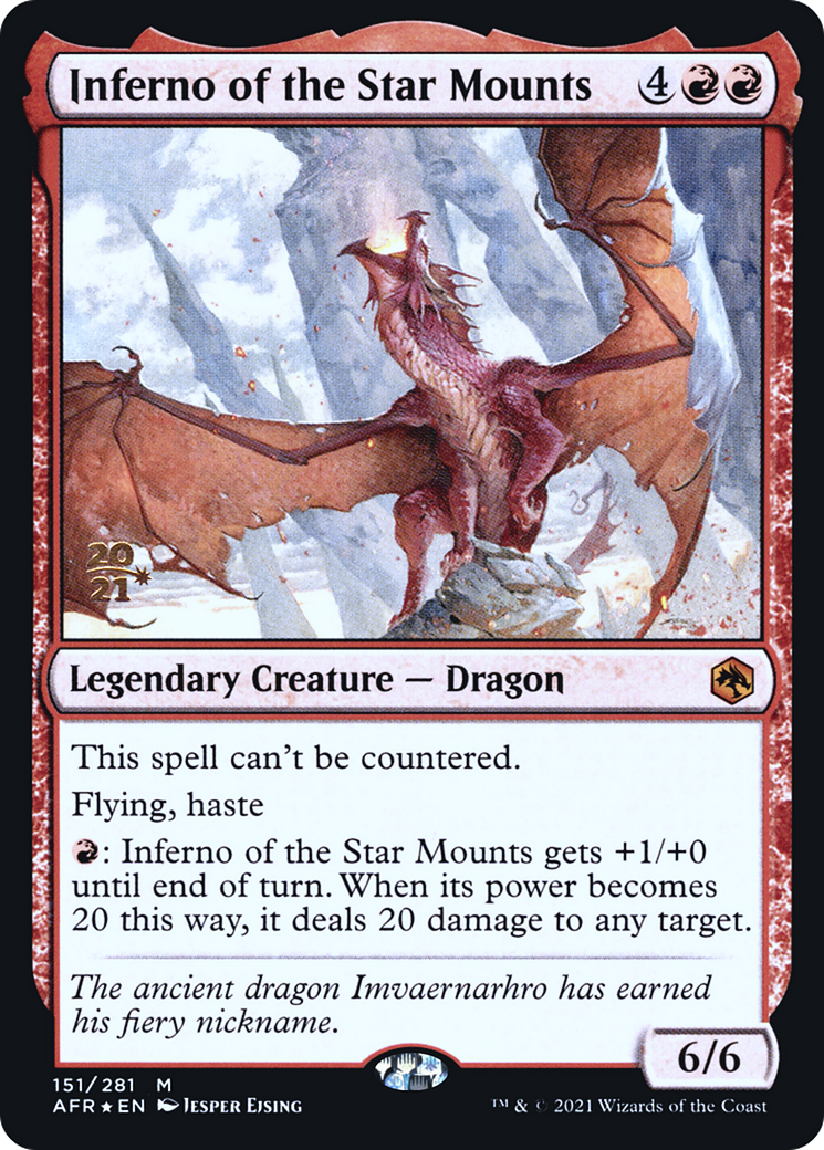 Inferno of the Star Mounts [Dungeons & Dragons: Adventures in the Forgotten Realms Prerelease Promos] - The Mythic Store | 24h Order Processing