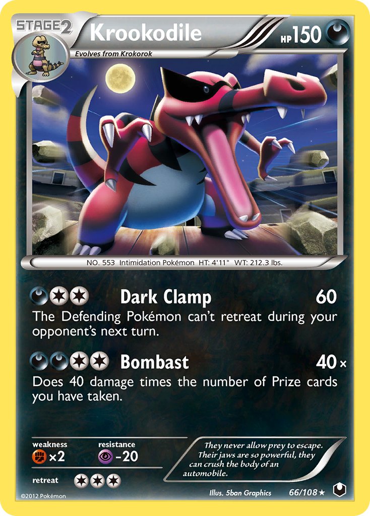 Krookodile (66/108) (Theme Deck Exclusive) [Black & White: Dark Explorers] - The Mythic Store | 24h Order Processing