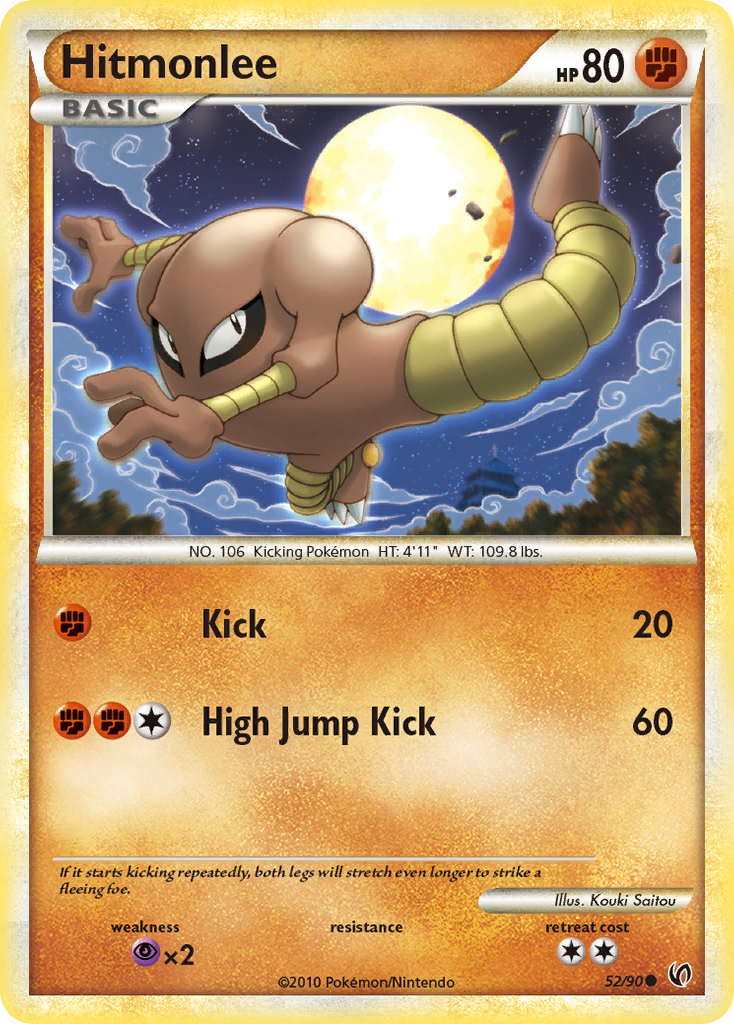 Hitmonlee (52/90) [HeartGold & SoulSilver: Undaunted] - The Mythic Store | 24h Order Processing