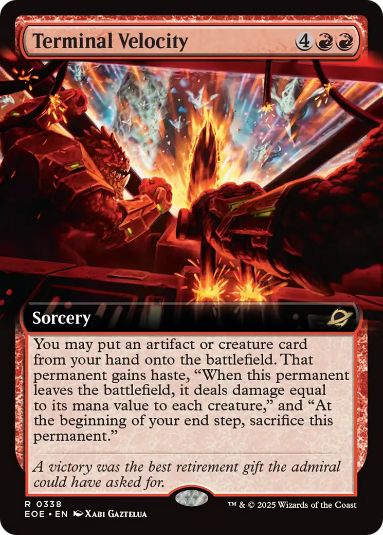 Terminal Velocity (Extended Art) [Edge of Eternities] - The Mythic Store | 24h Order Processing