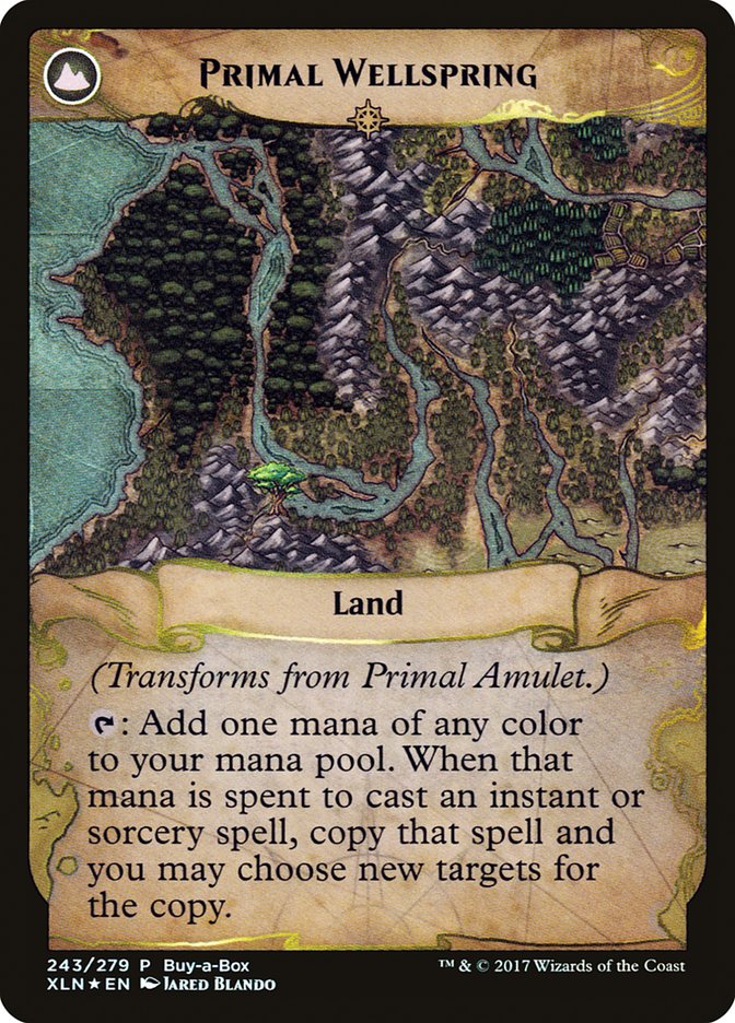 Primal Amulet // Primal Wellspring (Buy-A-Box) [Ixalan Treasure Chest] - The Mythic Store | 24h Order Processing