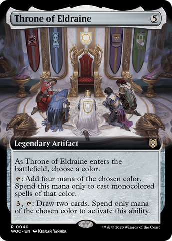 Throne of Eldraine (Extended Art) [Wilds of Eldraine Commander] - The Mythic Store | 24h Order Processing