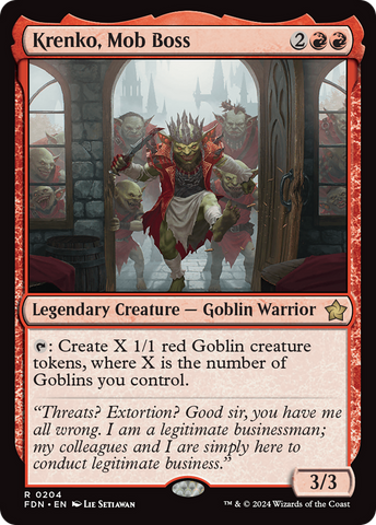 Krenko, Mob Boss [Foundations] - The Mythic Store | 24h Order Processing